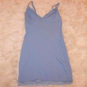 Urban Outfitters blue mini lace cami dress